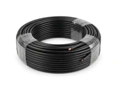 Fil de cuivre AKT 4,0 mm² isolé en PVC – Noir et rouge, 100 mètres