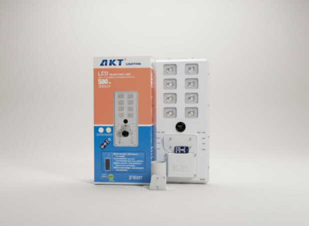 AKT LED太阳能路灯 500W – 6000流明（型号 AKT-LD21006-8T-500W）