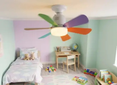 Ventilateur Plafonnier LED AKT 20W – 1100Lm 16,5 Pouces (Modèle NH-CP081)