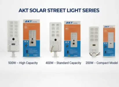 AKT LED太阳能路灯 200W – 2800流明（型号 AKT-LD21007-8T-200W）