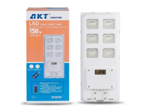 AKT LED Solar Street Light 150W – 2200Lm (Model AKT-LD21007-6T-150W)
