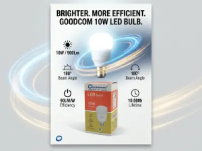 GOODCOM 10W B22 LED灯泡 900流明节能照明