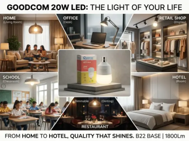 GOODCOM 20W LED灯泡 B22 – 1800流明节能照明