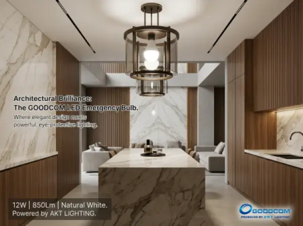 GOODCOM 12W B22 LED应急灯泡 – 850流明 可充电应急照明