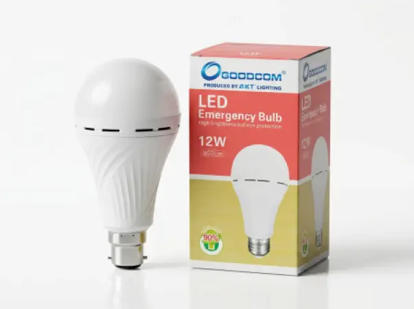 GOODCOM 12W B22 LED应急灯泡 – 850流明 可充电应急照明