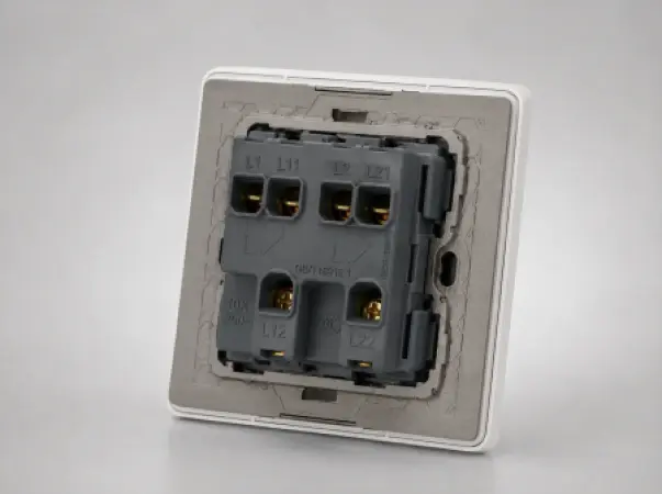 AKT B6 白色系列双联双控开关 – SQTQTD0000073