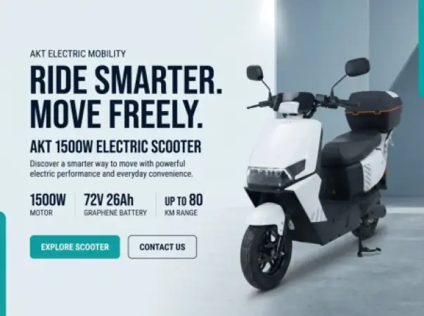 AKT 1500W Electric Scooter – 72V 26Ah Graphene Battery