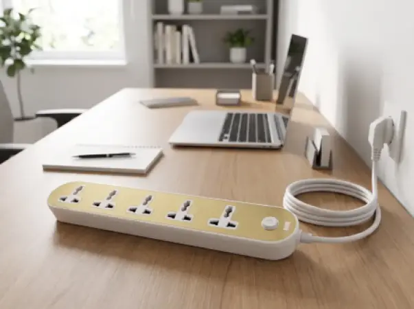 AKT-SP513 Power Extension Socket – 5 Universal Outlets,
