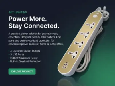 AKT-SP513U Power Extension Socket