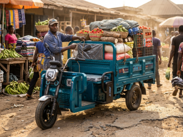 AKT Electric Tricycle – 4000W Motor, 58Ah Lead-Acid Battery